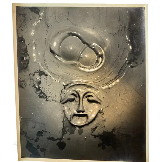 Theo Schoon (1915-85) Mask in mud pool,